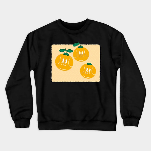 Orange Dog Crewneck Sweatshirt by Attapet Original